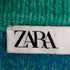 ザラ ZARA アーガイル柄 クロップドニットポロシャツ メンズ import:S