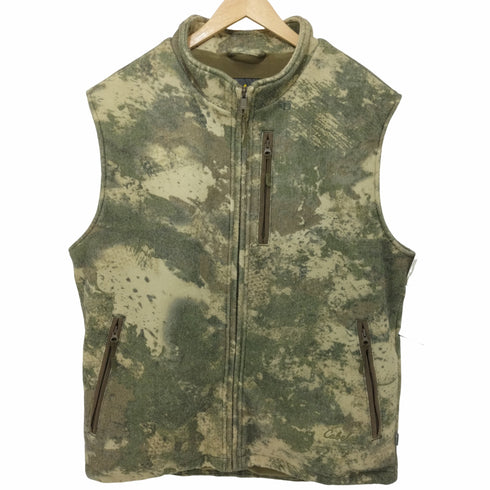 カベラス Cabela's 総柄ジップアップベスト メンズ import:L
