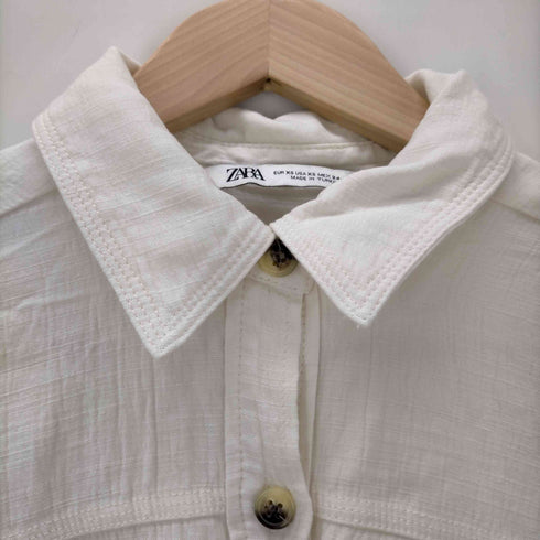 ザラ ZARA rustic shirt レディース import:XS