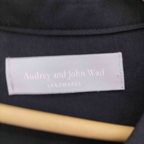 オードリーアンドジョンワッド Audrey and John Wad ヴィンテージサテン スキッパー ギャザー スリーブ ブラウス レディース FREE