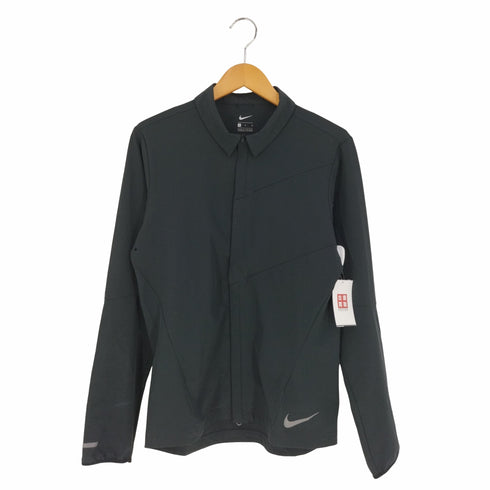 ナイキ NIKE ストレッチポリエステルフルジップシャツ メンズ import:M