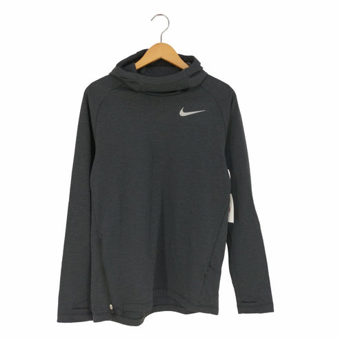 ナイキ NIKE DRI-FIT ロゴプリント ハイネックプルオーバーパーカー メンズ import:M