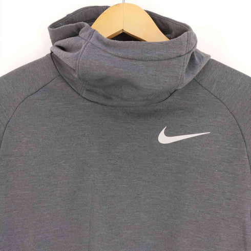 ナイキ NIKE DRI-FIT ロゴプリント ハイネックプルオーバーパーカー メンズ import:M