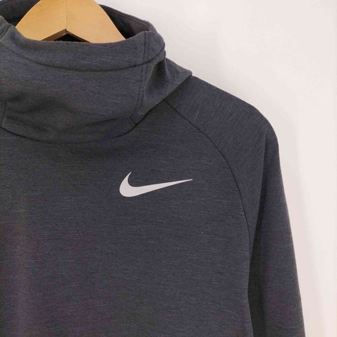 ナイキ NIKE DRI-FIT ロゴプリント ハイネックプルオーバーパーカー メンズ import:M