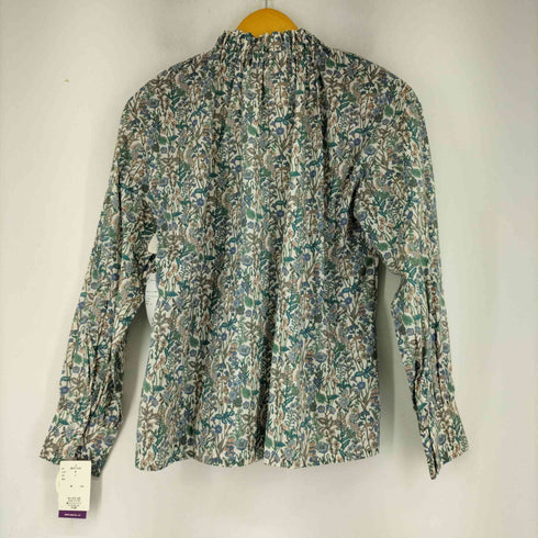 ジェイスローアン J.Sloane Flowers スタンドカラー 長袖ブラウス レディース JPN:M