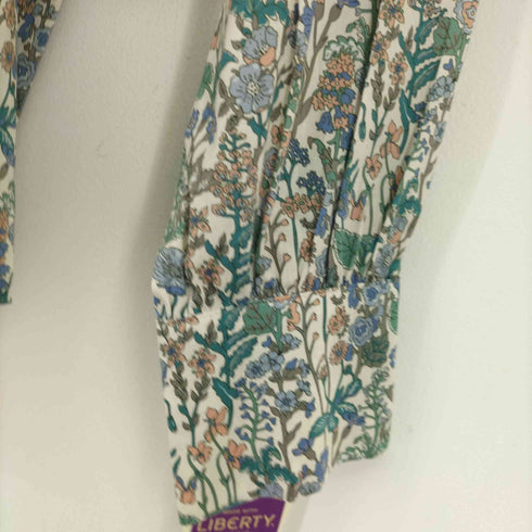 ジェイスローアン J.Sloane Flowers スタンドカラー 長袖ブラウス レディース JPN:M