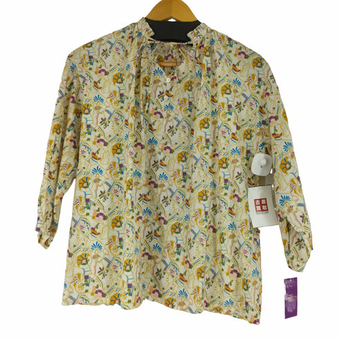 ジェイスローアン J.Sloane 花総柄ギャザー L/S ブラウス レディース JPN:M