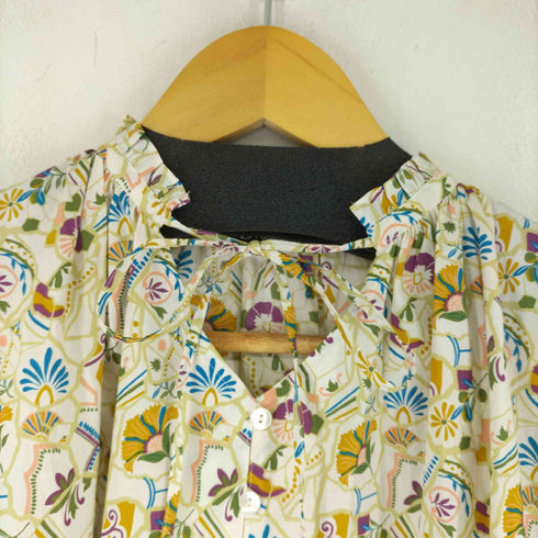 ジェイスローアン J.Sloane 花総柄ギャザー L/S ブラウス レディース JPN:M