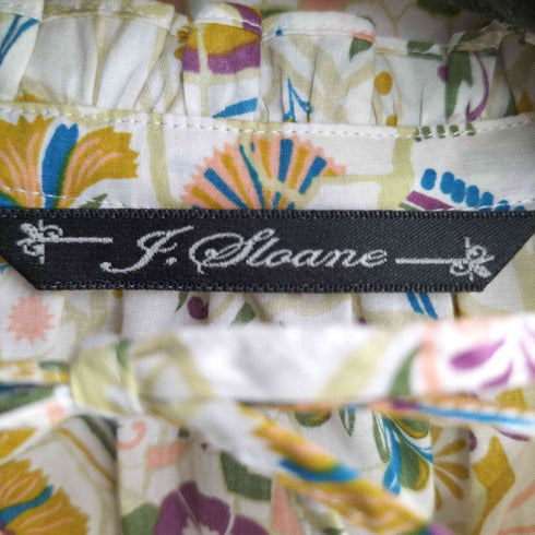 ジェイスローアン J.Sloane 花総柄ギャザー L/S ブラウス レディース JPN:M