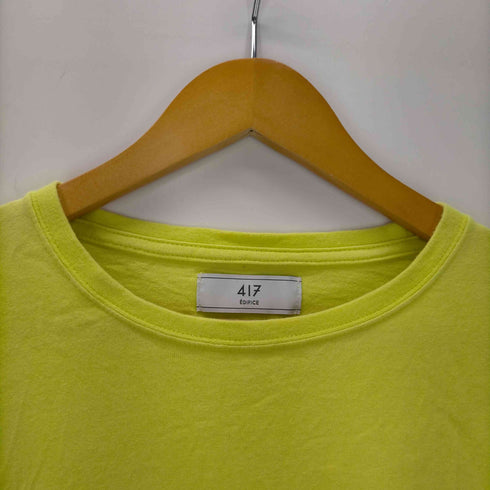 フォーワンセブンバイエディフィス 417 by EDIFICE S/S サイドスリットクルーネックTシャツ メンズ JPN:S