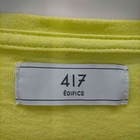 フォーワンセブンバイエディフィス 417 by EDIFICE S/S サイドスリットクルーネックTシャツ メンズ JPN:S