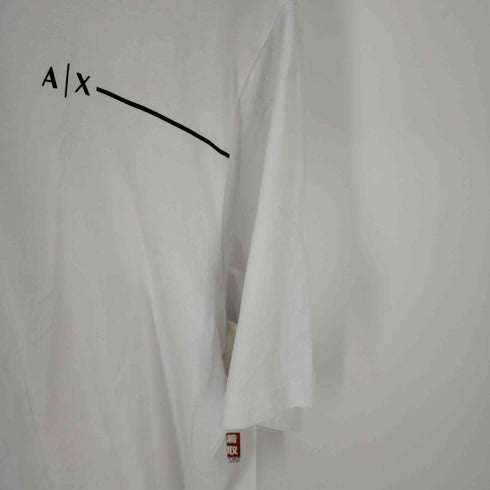 アルマーニエクスチェンジ ARMANI EXCHANGE ラインデザイン クルーネックプリントTEE メンズ import:S