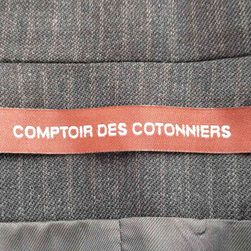 コントワーデコトニエ COMPTOIR DES COTONNIERS ストライプ柄ダブルテーラードジャケット レディース JPN:40