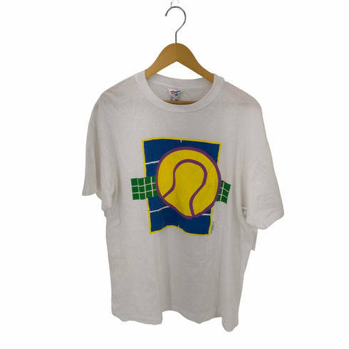ヘインズ Hanes 90S USA製 プリントTシャツ コピーライト シングルステッチ メンズ import:XL