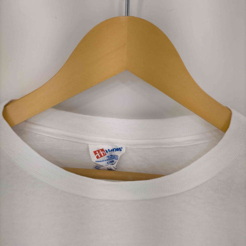 ヘインズ Hanes 90S USA製 プリントTシャツ コピーライト シングルステッチ メンズ import:XL