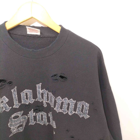 フリークスストア FREAKS STORE 23AW OKLAHOMA ヘビーウェイト ダメージ加工 クルーネックスウェット メンズ JPN:M