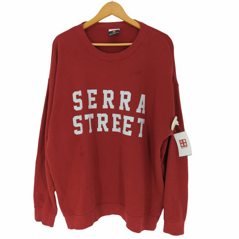 シグナルスポーツ SIGNAL SPORTS 90-00S SERRA STREET プリント クルーネック スウェット メンズ import:L