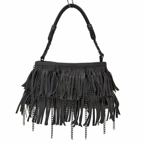 バーニーズニューヨーク BARNEYS NEWYORK フリンジ ハンドバック レディース