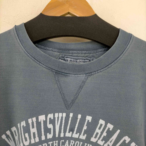 ウィングス WINGS 製品染め WRIGHTSVILLE BEACH 前V クルーネックスウェット メンズ import:L