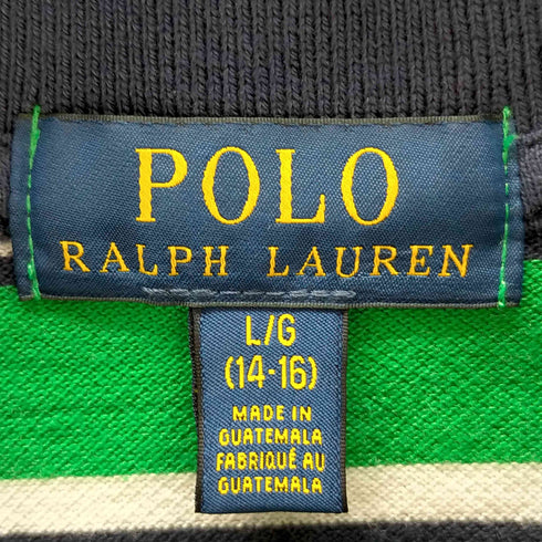 ポロラルフローレン POLO RALPH LAUREN グアテマラ製 刺繍ポロシャツ メンズ import:L