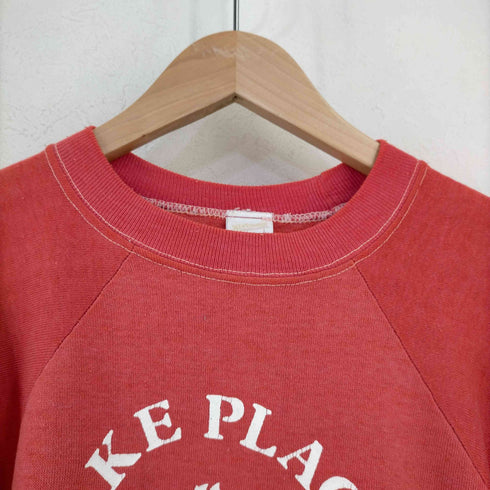 スポーツウェア sports wear USA製 LAKE PLACID NEW YORK ラグランスウェット メンズ import:L
