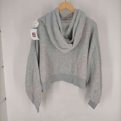 アリシアスタン ALEXIA STAM ロゴ刺繍ショートプルオーバーパーカー レディース