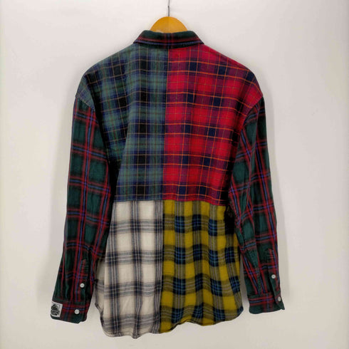 エクストララージ X-LARGE L/S チェック柄パッチワークシャツ メンズ JPN:M