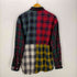 エクストララージ X-LARGE L/S チェック柄パッチワークシャツ メンズ JPN:M