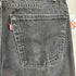 リーバイス Levis USA製 ボタン裏553刻印 550 後染め ブラックテーパードデニム メンズ 38inch