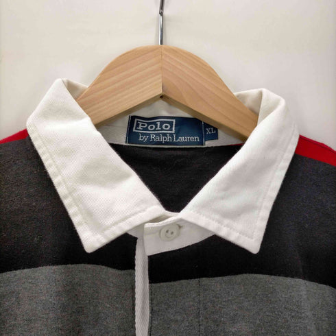 ポロバイラルフローレン Polo by RALPH LAUREN L/S スモールポニー刺繍ボーダーラガーシャツ メンズ JPN:XL