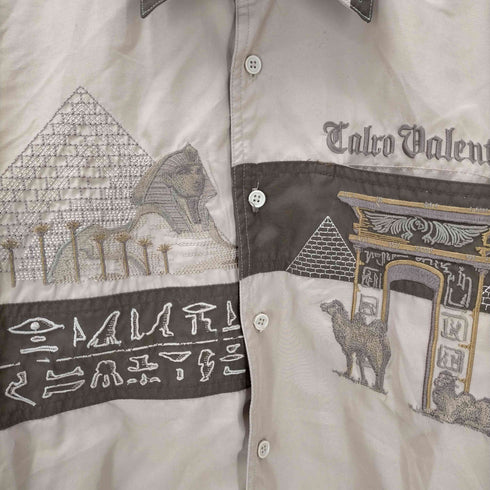 ヴァレンティノ Valentino calro valentino L/S フロント刺繍シャツ メンズ JPN:L