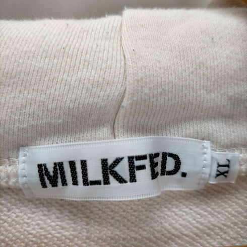 ミルクフェド MILKFED. ロゴ刺繍プルオーバーパーカー レディース JPN:XL