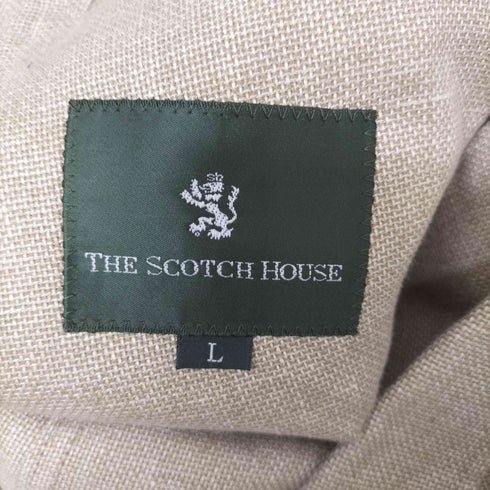 ザスコッチハウス The Scotch House コットン リネン 胡桃ボタン ボタンギミック 3B テーラードジャケット メンズ JPN:L