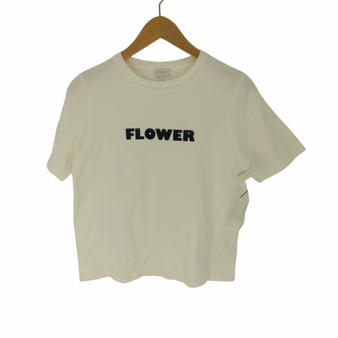 マッキントッシュフィロソフィー MACKINTOSH PHILOSOPHY FLOWER フロッキープリント S/S Tシャツ レディース EUR:38