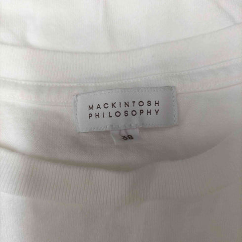 マッキントッシュフィロソフィー MACKINTOSH PHILOSOPHY FLOWER フロッキープリント S/S Tシャツ レディース EUR:38