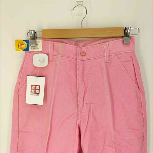 リー Lee 70-80S 816 コーデュロイ カラー パンツ ロケットTALON ピンク DEADSTOCK レディース 27x33