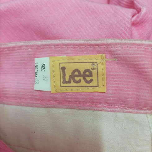 リー Lee 70-80S 816 コーデュロイ カラー パンツ ロケットTALON ピンク DEADSTOCK レディース 27x33