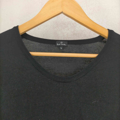 ピーエスポールスミス PS Paul Smith 00S ステッチデザインコットンニット メンズ import:L