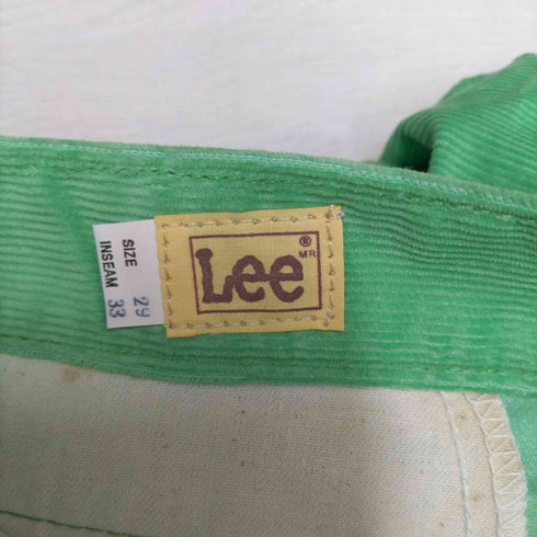 リー Lee 70-80S TONI JEANS コーデュロイ カラー パンツ ロケットTALON グリーン DEADSTOCK レディース 29x33