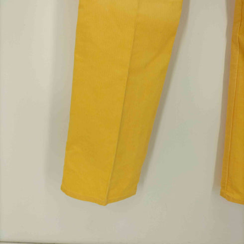 リー Lee 70-80S 816 コーデュロイ カラー パンツ ロケットTALON イエロー DEADSTOCK レディース 29x33