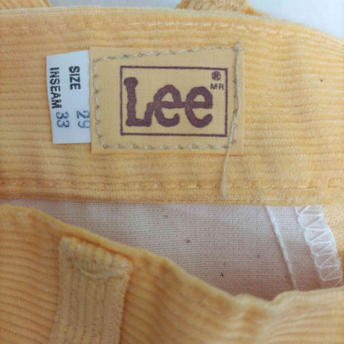 リー Lee 70-80S 816 コーデュロイ カラー パンツ ロケットTALON イエロー DEADSTOCK レディース 29x33