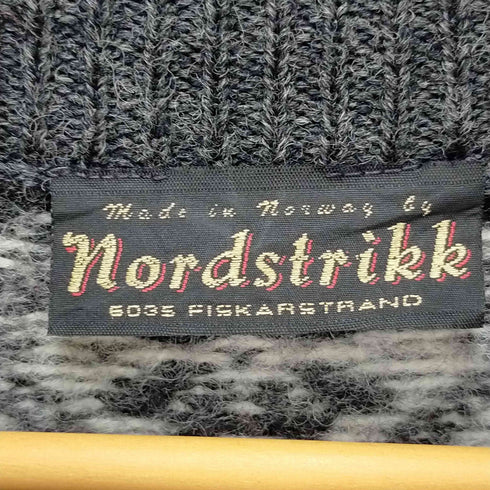 ノードストリック nordstrikk 80-90S ノルウェー製 ノルディックプルオーバーニット メンズ