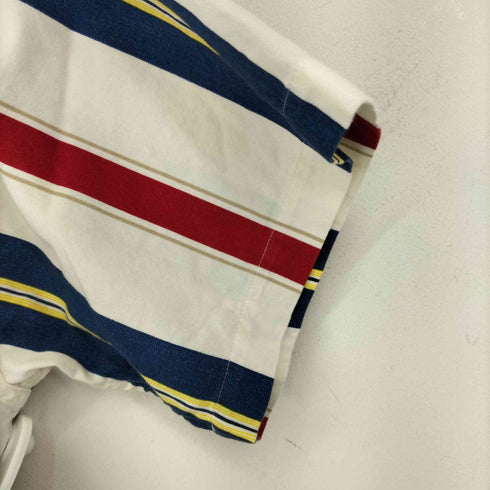 チャップスラルフローレン CHAPS RALPH LAUREN ストライプ BD S/S シャツ メンズ import:L