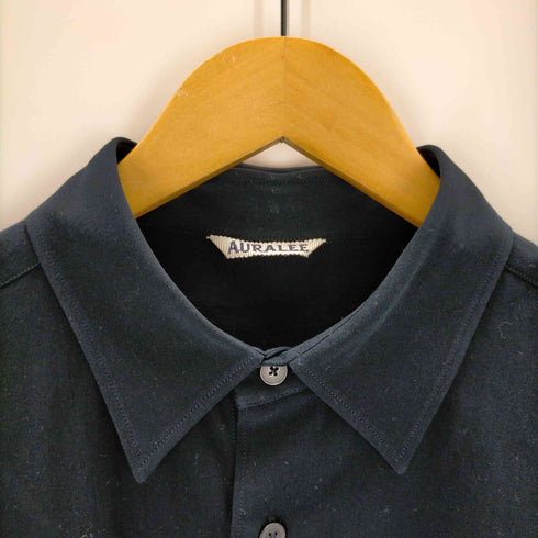 オーラリー AURALEE HARD TWIST COTTON SILK VIYELLA SHIRT メンズ 4