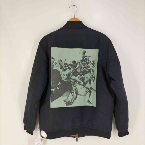 アンディフィーテッド UNDEFEATED バックフォトプリント 刺繍ロゴ リバーシブル フライトジャケット MA-1 メンズ import:M