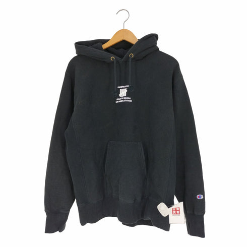 アンディフィーテッド UNDEFEATED UNDEFEATED(アンディフィーテッド) REVERSE WEAVE リバースウィーブ ロゴプリント プルオーバーパーカー メンズ import:L