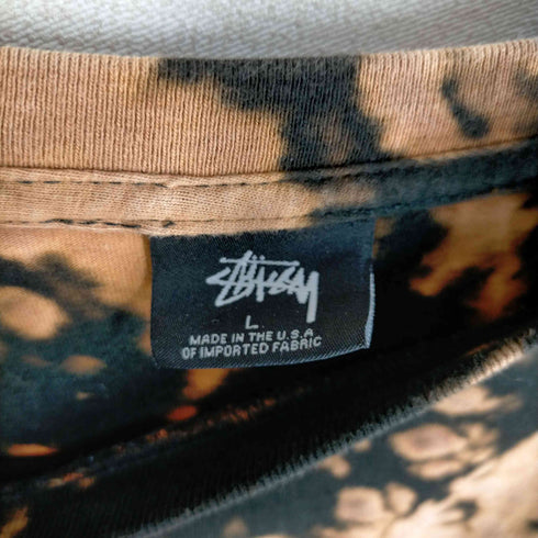 ステューシー Stussy Fuzzy Dice Tee USA製 タイダイ染ロゴプリントクルーネックTシャツ メンズ JPN:L