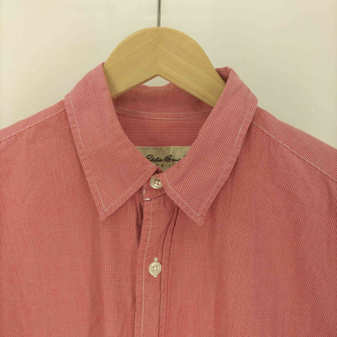 エディーバウアー Eddie Bauer 90S 白タグ チェック レギュラーカラー シャツ メンズ import:M