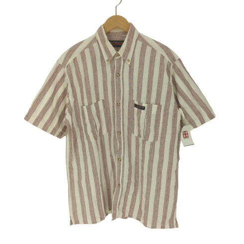 ジャンスポーツ JanSport ストライプ ボタンダウン S/S シャツ メンズ LL