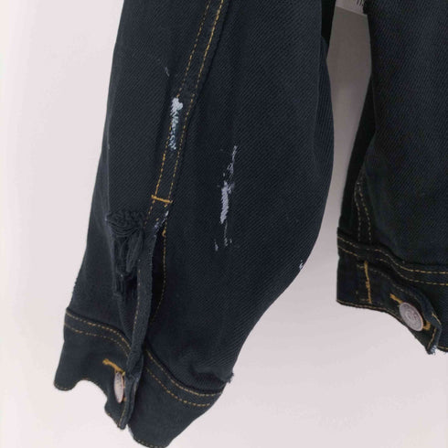 リー Lee 00s オーバーサイズ ブラックデニムジャケット トラッカージャケット メンズ import:XL